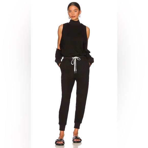NWT n:PHILANTHROPY Black Cold Shoulder Long Sleeve Jumpsuit...